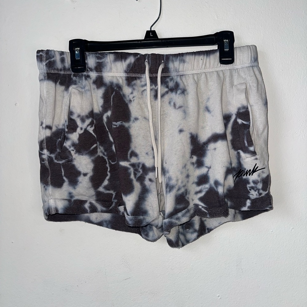 Victoria’s Secret PINK - Grey and White “Boyfriend” Shorts